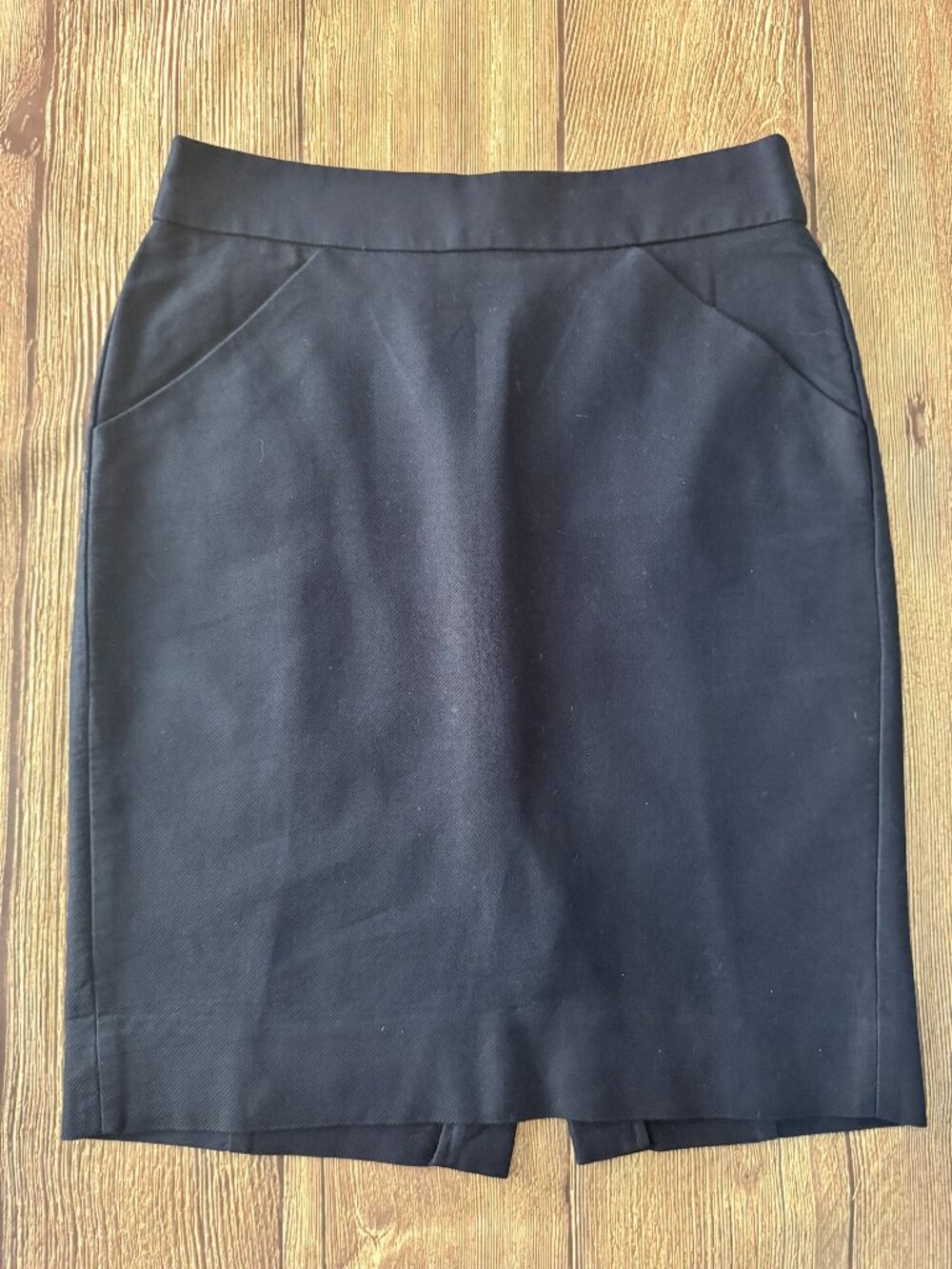J. Crew “The Pencil Skirt” Navy Blue Straight Skirt Size 0